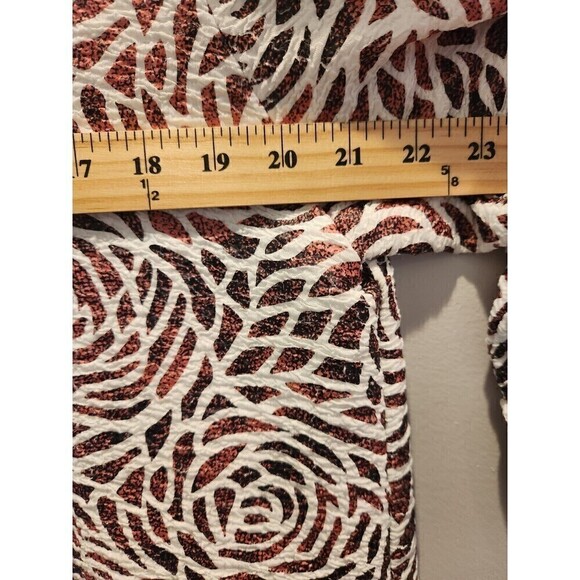 IC By Connie K Jacket Asymmetrical Hem 3/4 Cuffed Sleeve One Button Sz L Floral - Picture 10 of 10